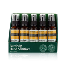Load image into Gallery viewer, Case of 20 Bumbóg hand sanitiser (50ml), front view
